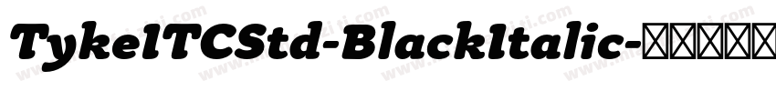 TykeITCStd-BlackItalic字体转换
