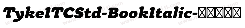 TykeITCStd-BookItalic字体转换