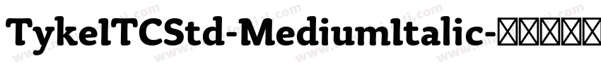 TykeITCStd-MediumItalic字体转换