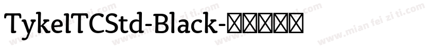 TykeITCStd-Black字体转换