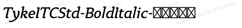 TykeITCStd-BoldItalic字体转换