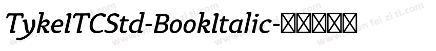 TykeITCStd-BookItalic字体转换