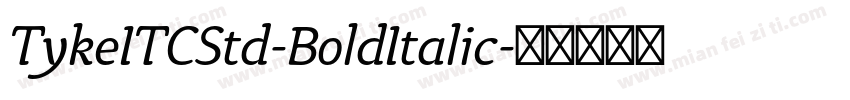 TykeITCStd-BoldItalic字体转换