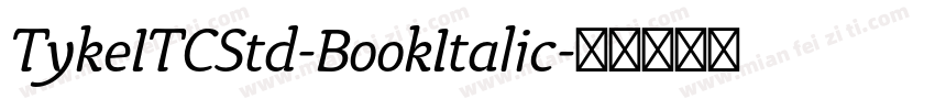 TykeITCStd-BookItalic字体转换