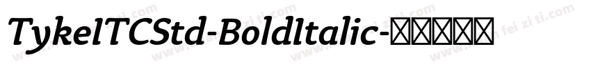 TykeITCStd-BoldItalic字体转换