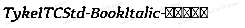 TykeITCStd-BookItalic字体转换