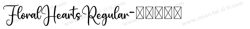 FloralHeartsRegular字体转换