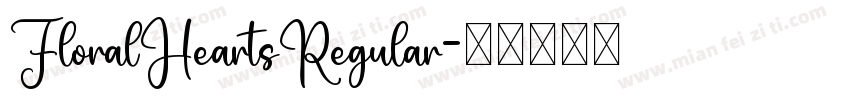 FloralHeartsRegular字体转换