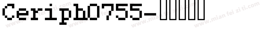 Ceriph0755字体转换