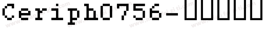 Ceriph0756字体转换