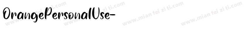 OrangePersonalUse字体转换