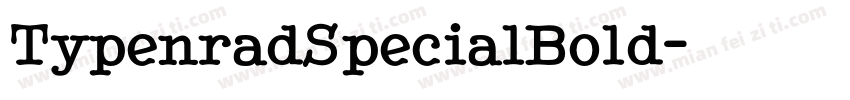 TypenradSpecialBold字体转换