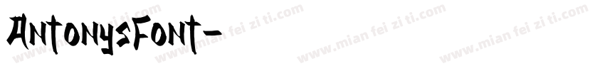 AntonysFont字体转换