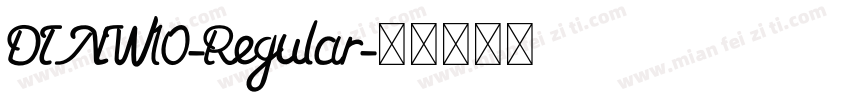 DINW10-Regular字体转换