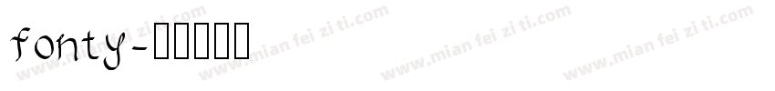 fonty字体转换