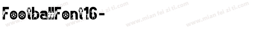 FootballFont16字体转换