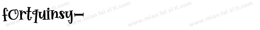 fortquinsy字体转换