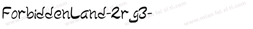 ForbiddenLand-2rg3字体转换