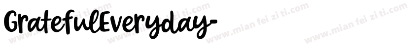 GratefulEveryday字体转换