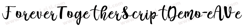 ForeverTogetherScriptDemo-eAVe字体转换