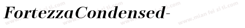 FortezzaCondensed字体转换