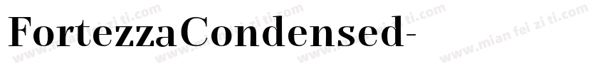 FortezzaCondensed字体转换