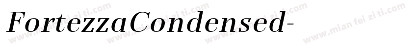 FortezzaCondensed字体转换