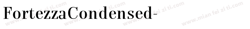FortezzaCondensed字体转换