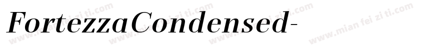 FortezzaCondensed字体转换