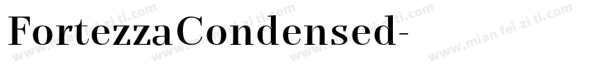FortezzaCondensed字体转换