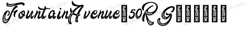 FountainAvenue-50RG字体转换