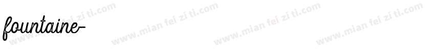 fountaine字体转换