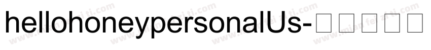 hellohoneypersonalUs字体转换