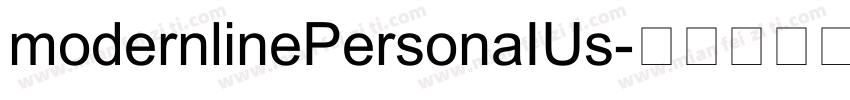 modernlinePersonaIUs字体转换