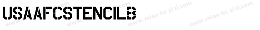 USAAF_Stencil字体转换