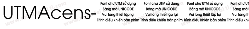 UTMAcens字体转换