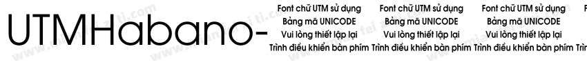 UTMHabano字体转换