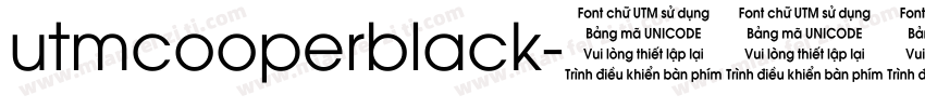 utmcooperblack字体转换