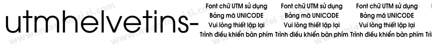 utmhelvetins字体转换