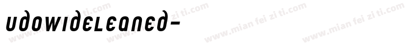 UdoWideLeaned字体转换