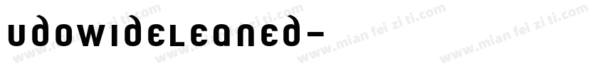 UdoWideLeaned字体转换