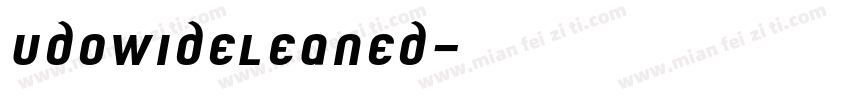 UdoWideLeaned字体转换
