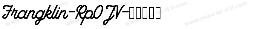Frangklin-Rp0JV字体转换