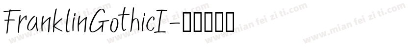 FranklinGothicI字体转换