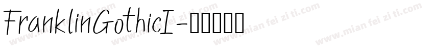 FranklinGothicI字体转换