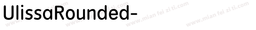 UlissaRounded字体转换