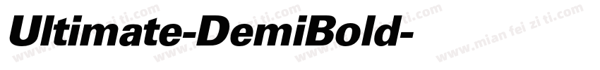 Ultimate-DemiBold字体转换