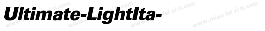 Ultimate-LightIta字体转换
