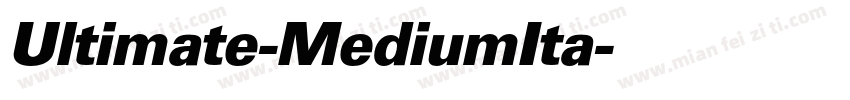 Ultimate-MediumIta字体转换