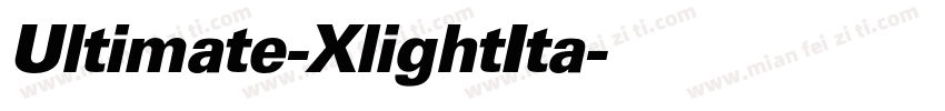 Ultimate-XlightIta字体转换